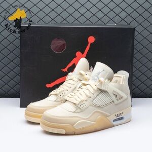 Off White X Air Jordan 4 AJR Sail Any Size
